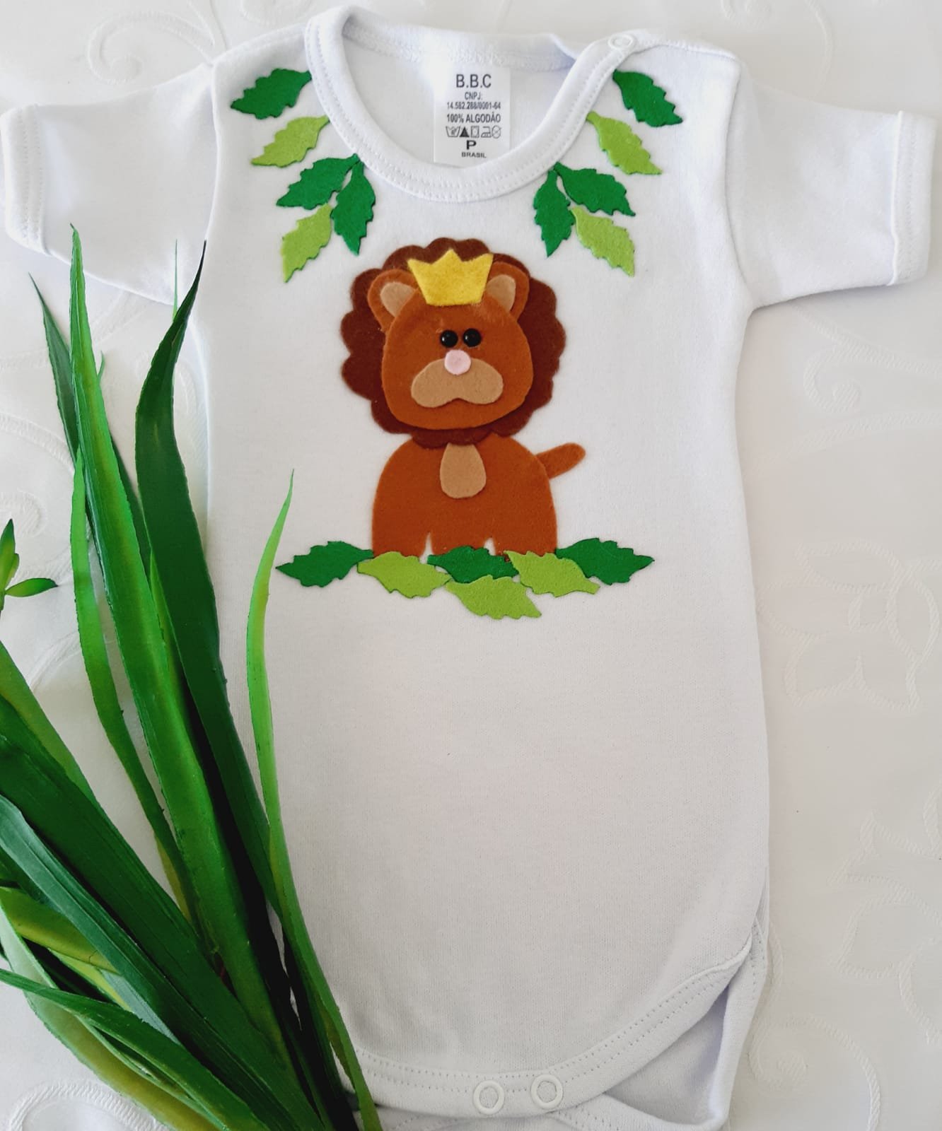 Body de Bebê Personalizados Leao